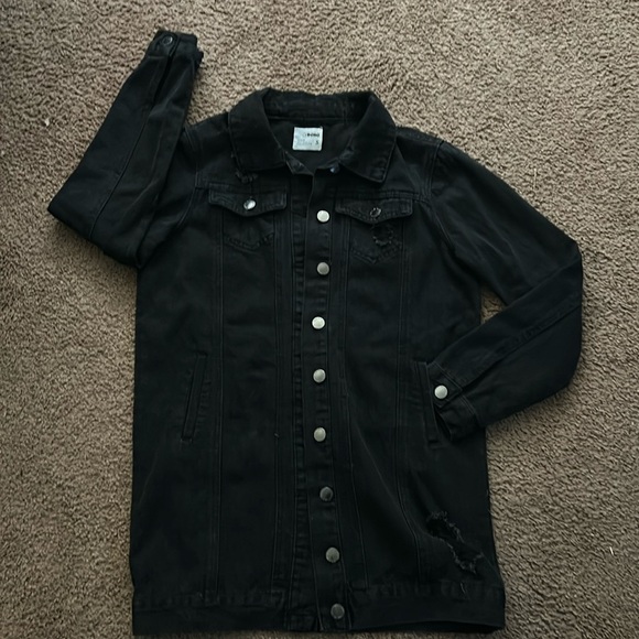 Black Denim Jacket - Picture 3 of 11